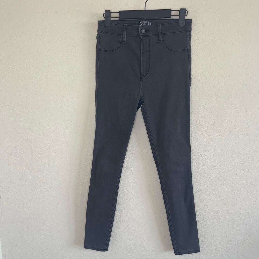 Abercrombie Simone High Rise Jean Legging Jeggings Gray - Size 27/4S